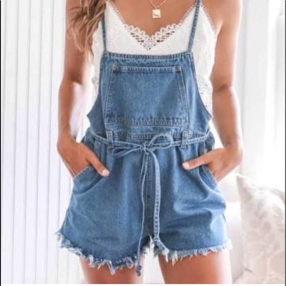 NWT Jean romper